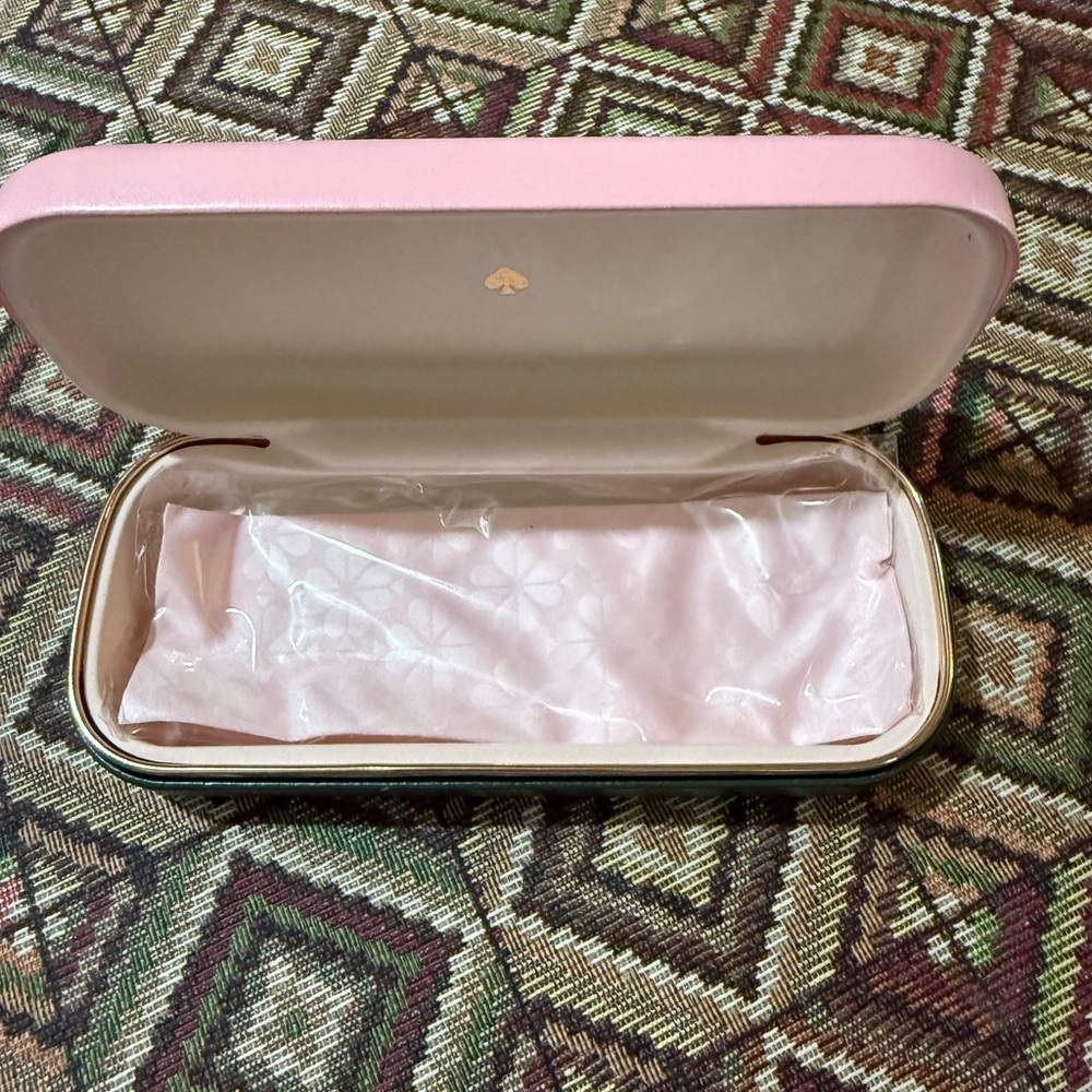Kate Spade  Green and Pink Lot of 2 Eyeglasses Cases - Picture 7 of 8